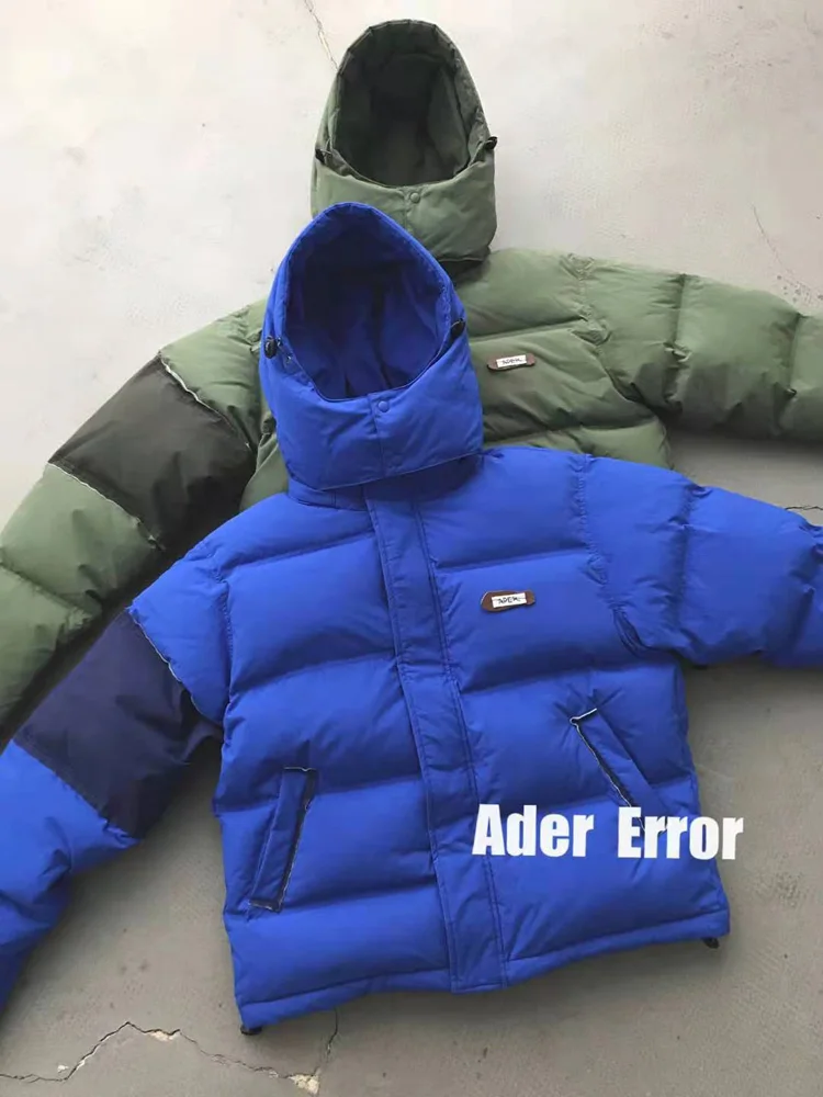 Куртка пуховая с цветным рукавом на молнии|Мужские пуховики| |