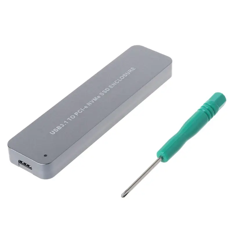 Алюминиевый M.2 NVME к USB 3 1 тип A PCIE SSD HDD обрабатывающий корпус с ЧПУ M-Key