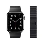 Звеньевой браслет для Apple watch Series 7 45 мм 41 мм, браслет из нержавеющей стали для iWatch 6 5 4 SE 3 44 мм 40 мм 42 мм 38 мм