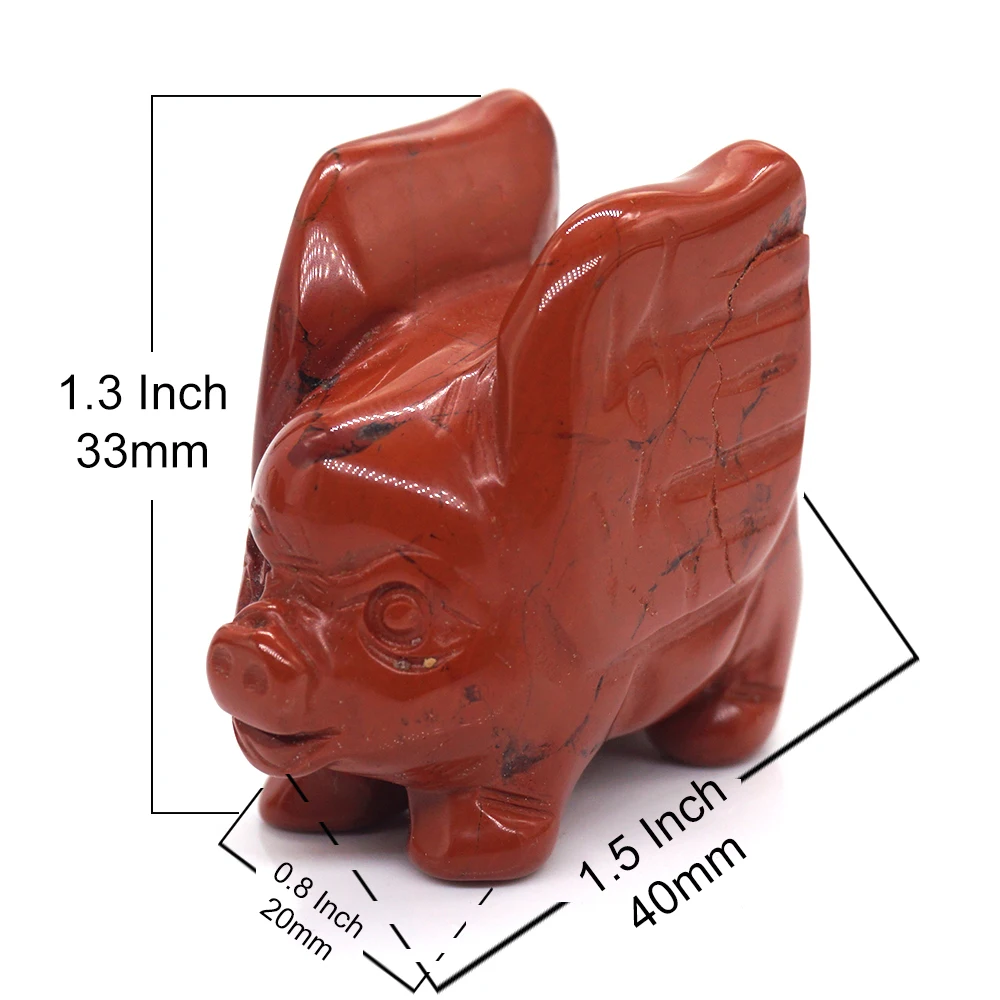 Статуя летающей свиньи 1 5 дюйма статуэтка из натурального камня ручной работы