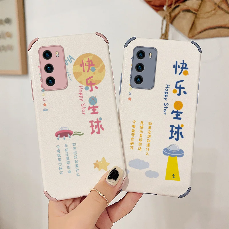 

Dream Planet Phone Case For Huawei P40 P30 P20 Pro Lite Mate 40 30 20 Pro lite 20X Y7a P Smart 2021 Lambskin Phone Cover