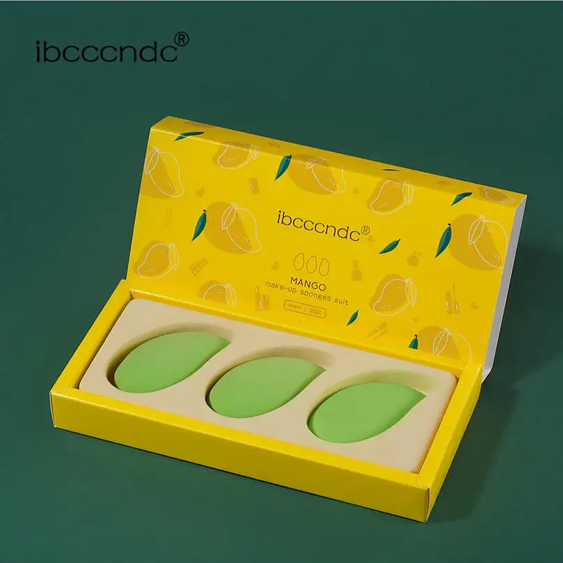 Ibcccndc Маленькое Манго Слойка Для Макияжа Не Ешьте Пудру Губка Яйцо Макияж T1361
