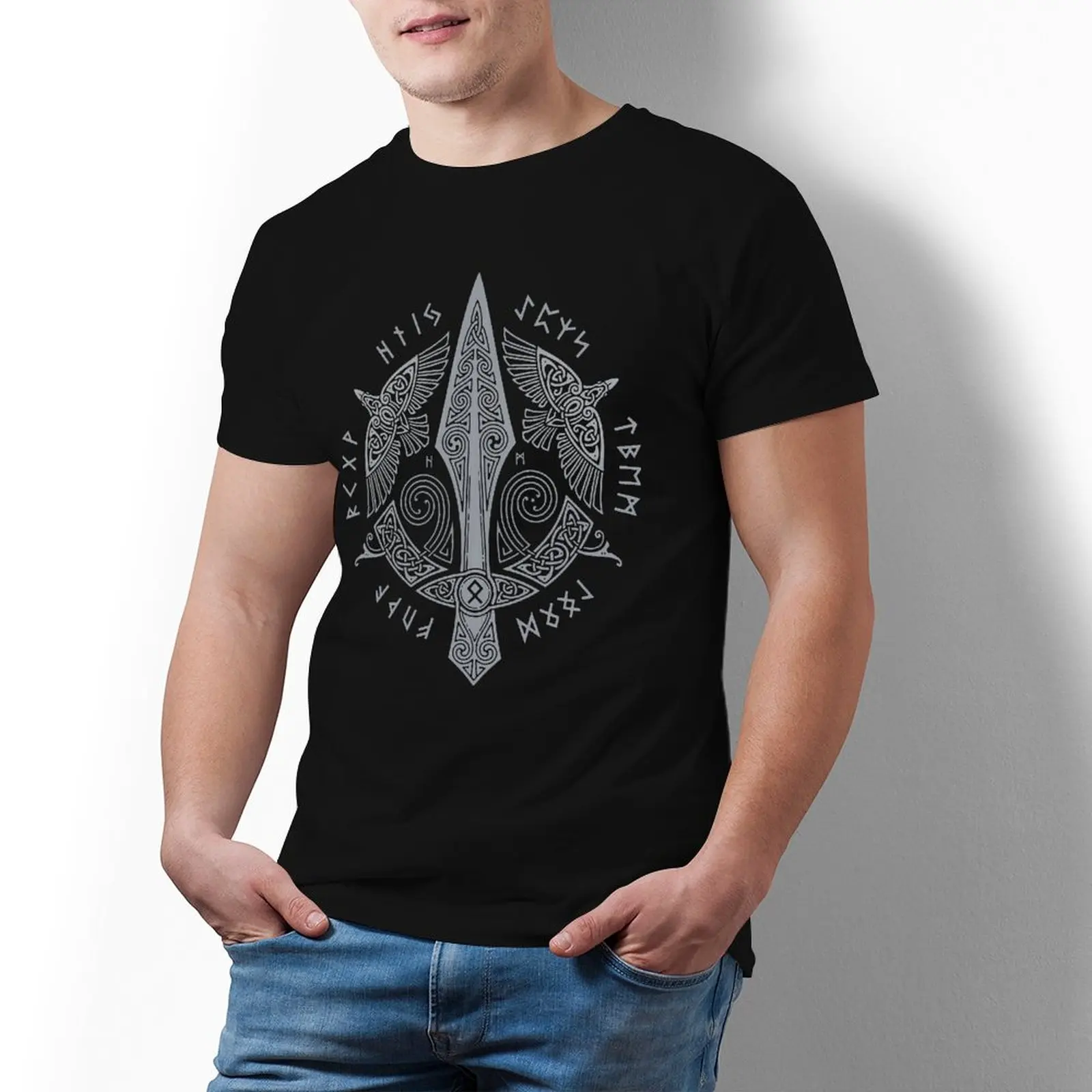 

Футболка мужская с принтом, 100 хлопок, с коротким рукавом