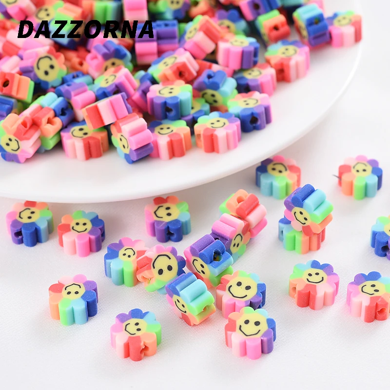 Бусины из полимерной глины в форме подсолнуха 50/100 шт. | Украшения и аксессуары