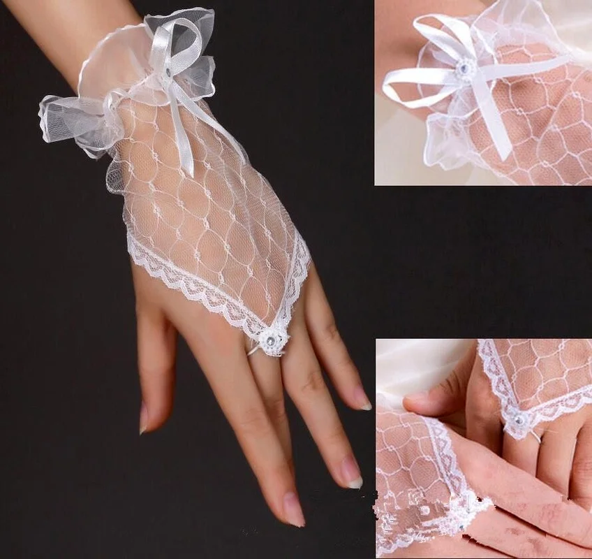 1 пара сексуальные кружевные вечерние короткие перчатки без пальцев | Дом и сад