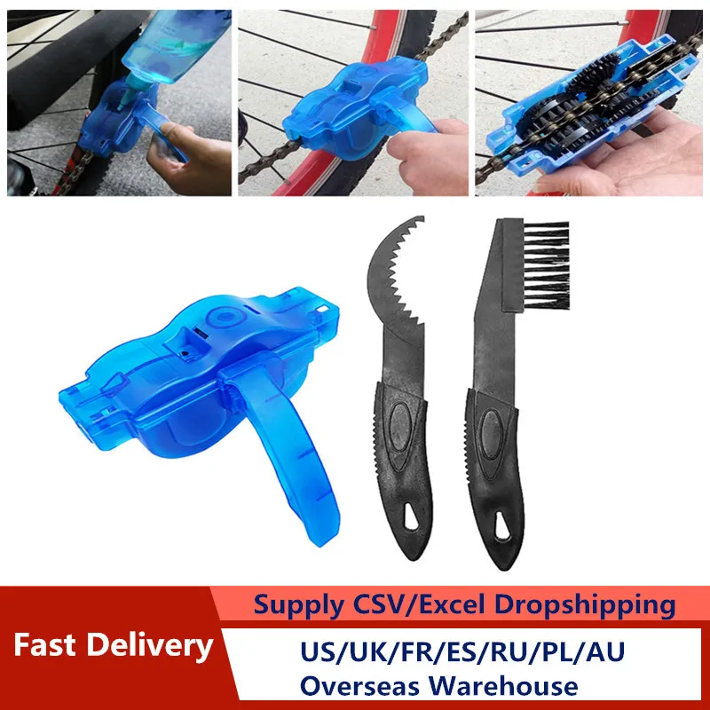 

Portable Bicycle Chain Cleaner Scrubber Brushes Mountain Bike Wash Tools Set Cycling Cleaning Kit outdoor bicycle Accessories