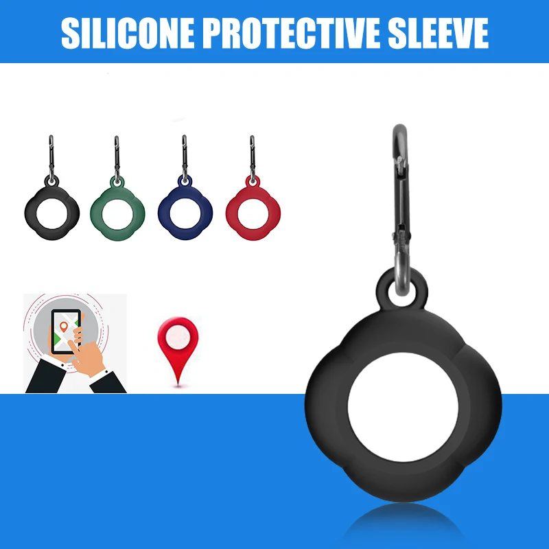 Чехол совместим с AirTags силиконовый чехол Finder брелок кольцо Защитная крышка для