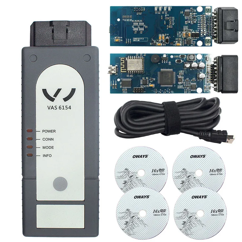 Новейший Odis 5.1.5 VAS 6154 полный чип ODIS V5.1.5 WiFi 5054A OBD2 диагностический инструмент для Au di