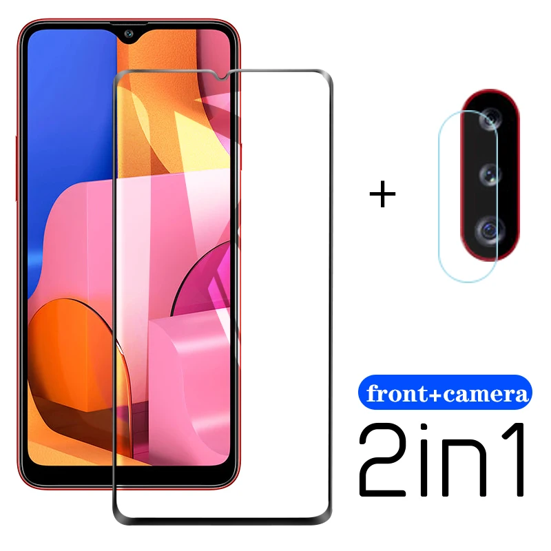 

2-in-1 Tempered glass for Samsung Galaxy A20S camera lens screen protector for Samsung A20 S A21 samsun A 20 s protective film