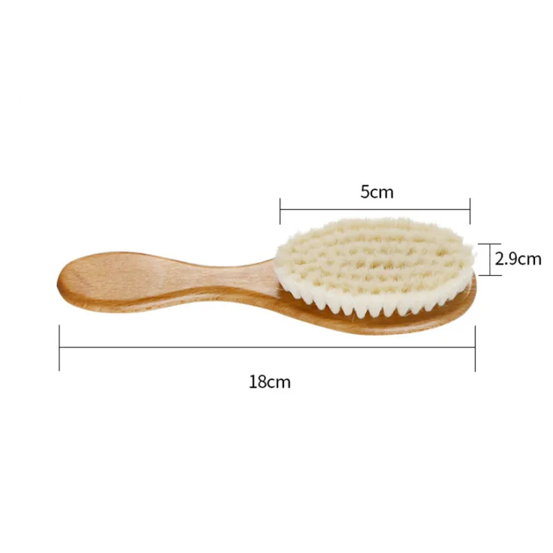 Щетка Парикмахерская из мягкого волокна с деревянной ручкой|Аксессуары для