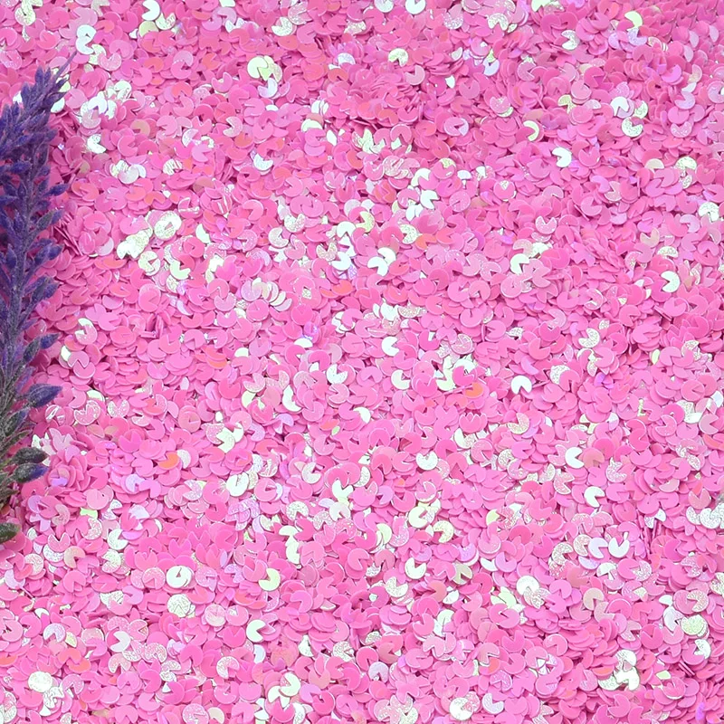 Искусство для ногтей в виде подковы с блестками разных цветов и ремесла|Блестки| |