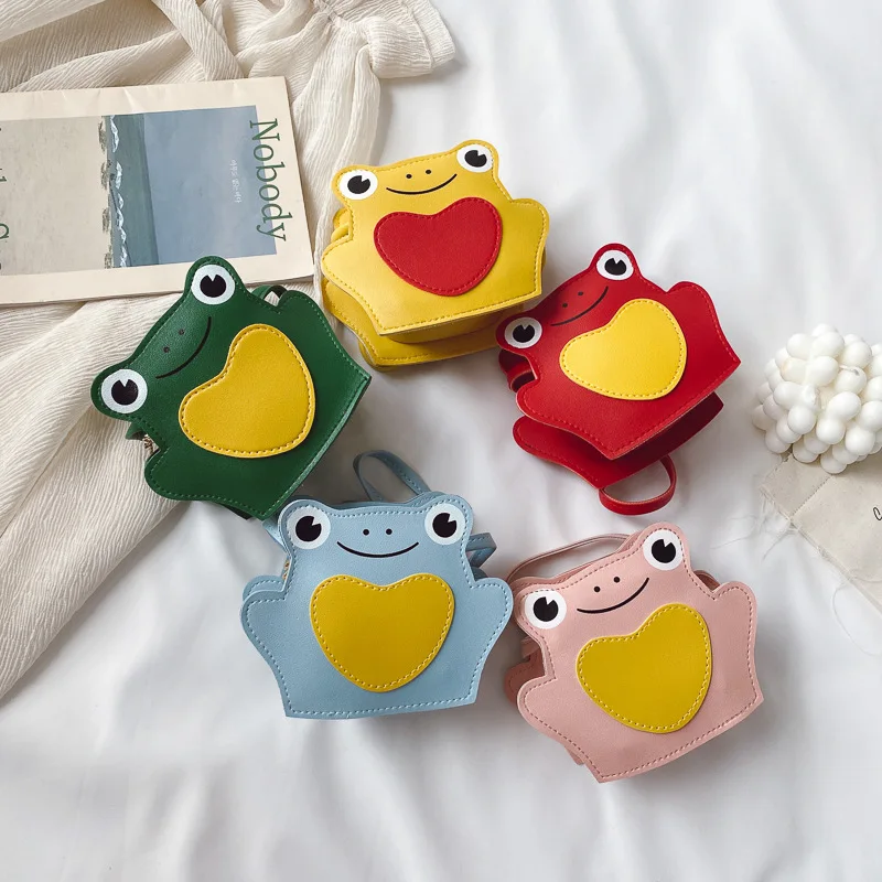 

Cartoon Bags Men and Women Messenger Bag Cartoon Little Frog Accessory Bag Coin Purse Fashionable Western Style Shoulder Bag