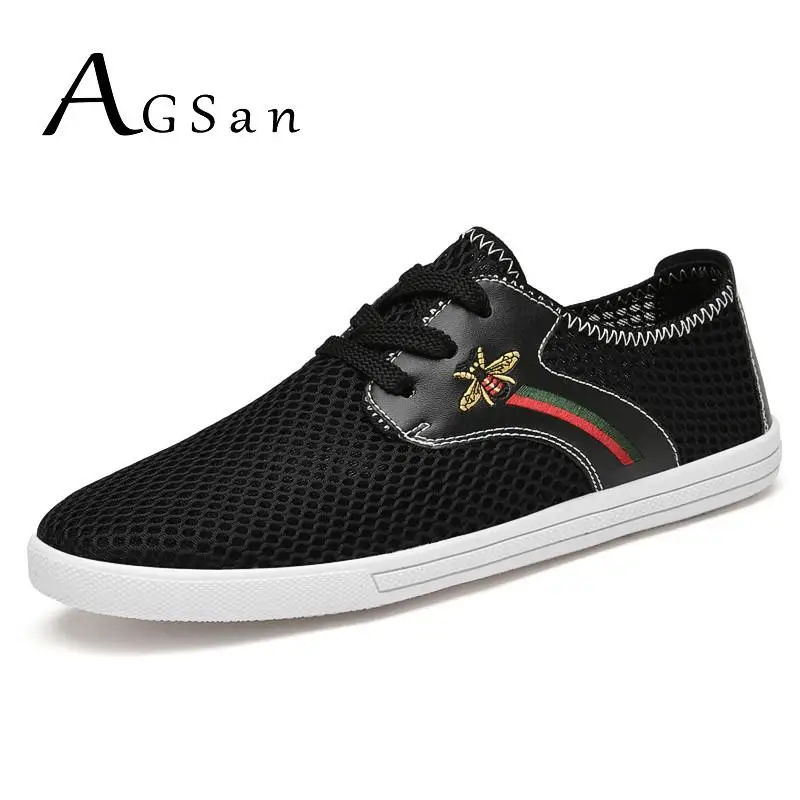 

Summer Men Casual Shoes Designer Unisex Sneakers Lace Up Outdoor Flats Breathable Trainers Big Size 36-46 Walking Shoes Black