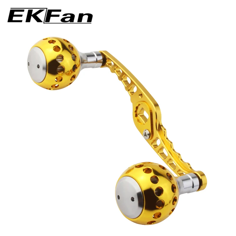

EKFan High Quality 105mm Length 8*5mm Hole S-shaped Fishing Handle For Daiwa Bait Casting Water-drop Drum-wheel Jig Reel