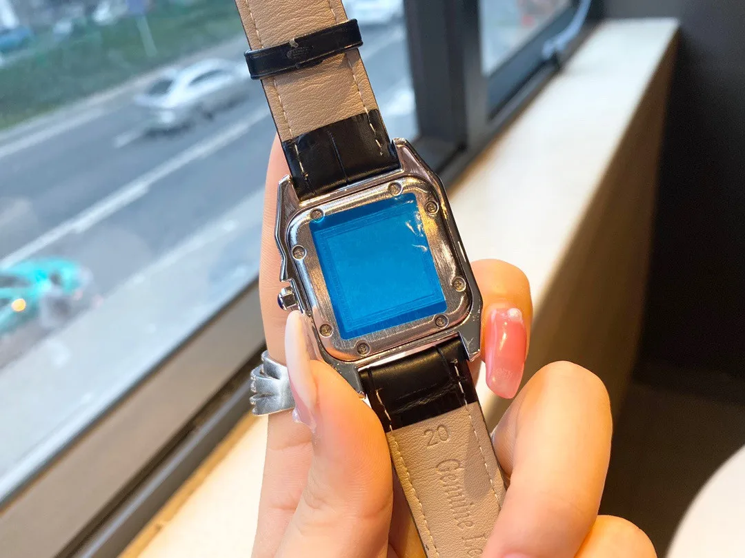 

2021 top ladies aaa quartz watch dial inlaid diamond calfskin strap fashion trend high quality high quality ladies' favorite aaa