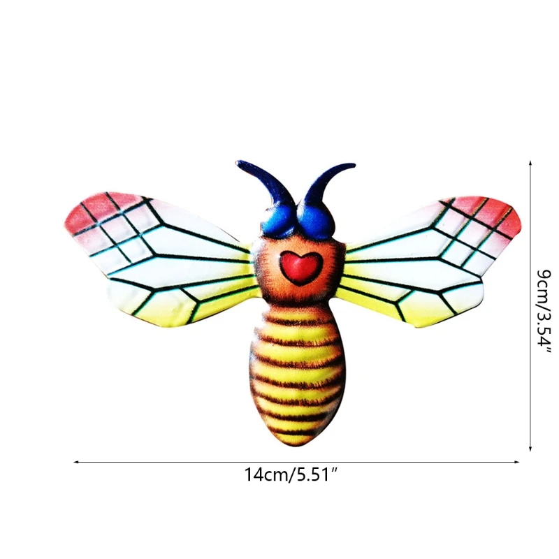 

4 шт. 3D пчела стена искусственные скульптуры Двор Сад искусственные подвесные украшения для помещений и улицы