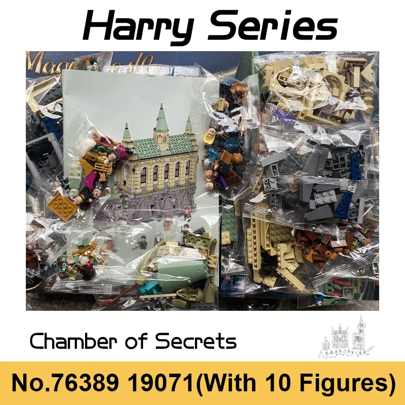 

1176 шт., Детский конструктор волшебный замок Hedwig Basilisk Snake, игрушки для детей, рождественские подарки 76389