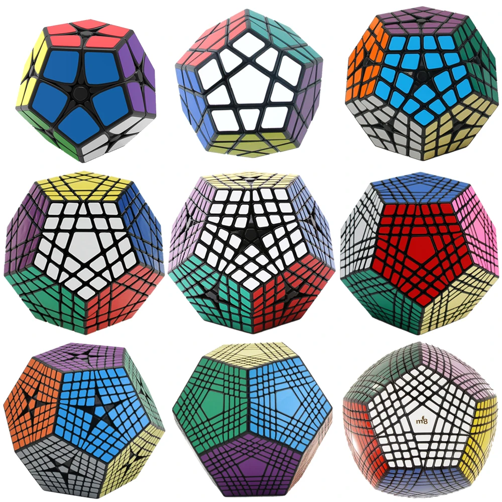 

Doki Shengshou 2x5 3x5 4x5 5x5 Megaminxes Magic Cubes 12 faces Dodecahedron Brain Test Educational Learning