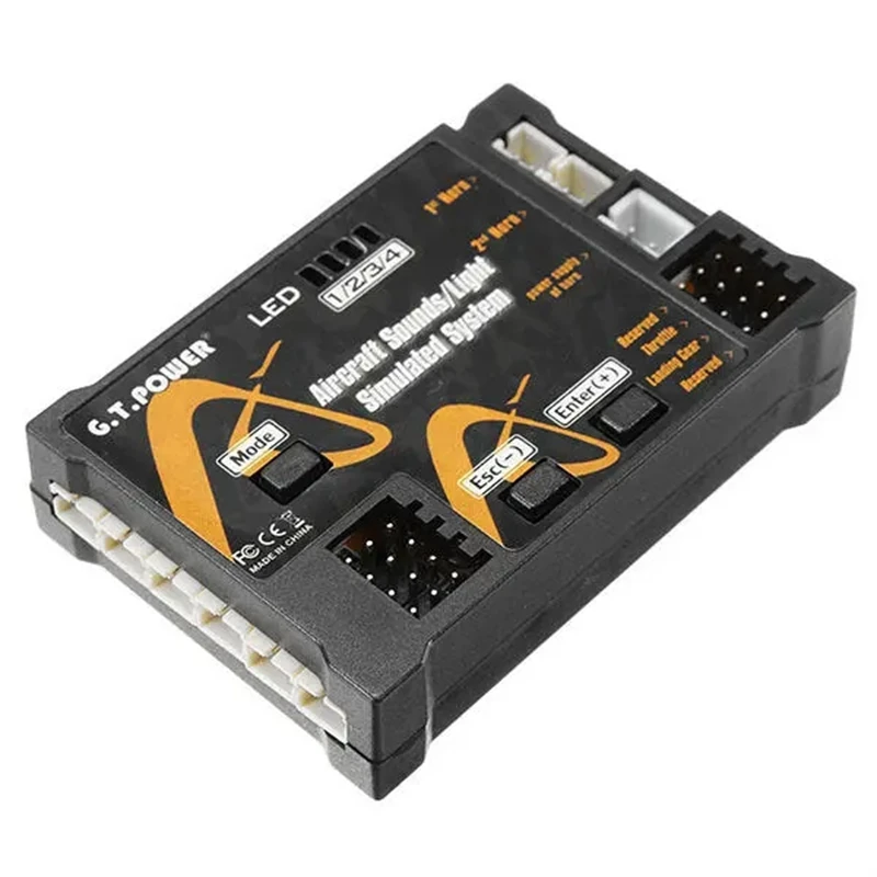 

G.T.POWER Aircraft Simulated Sound and Light System V2 2.0 JST-XH Connector for RC Aircraft 4.5-6.0V 30W