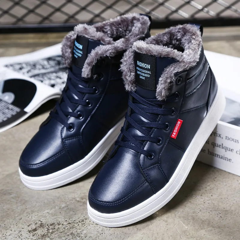 2019 г. Новые зимние ботинки мужские Осень-Зима мужская повседневная модная обувь