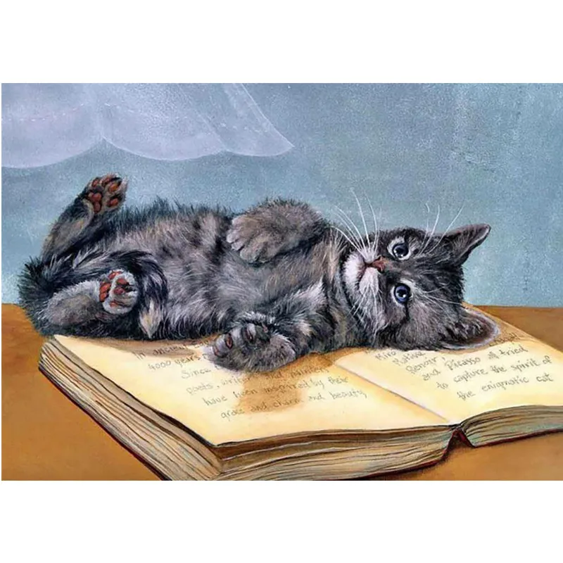 5d алмазная живопись животное кошка вышивка полный круг Алмазная мозаика