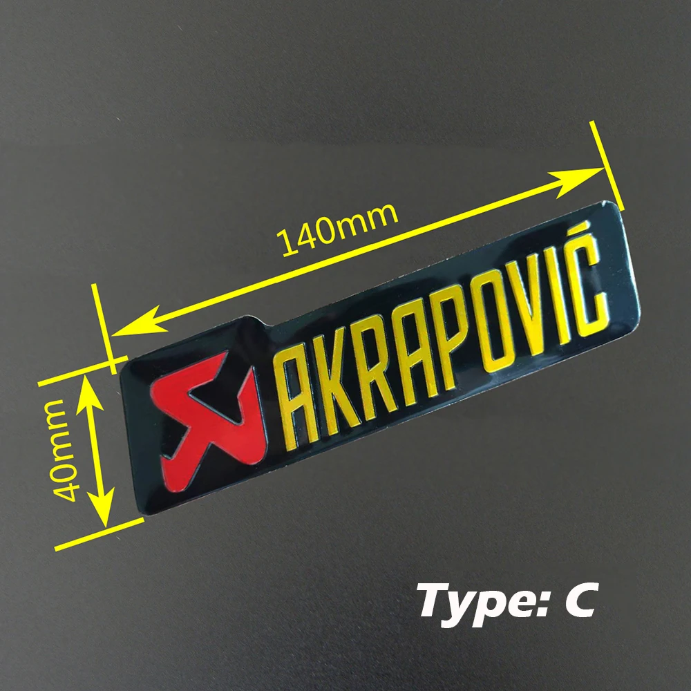Универсальный алюминиевый Akrapovic стикер s глушитель наклейка глушитель наклейки для мотоцикла и автомобиля Наклейка