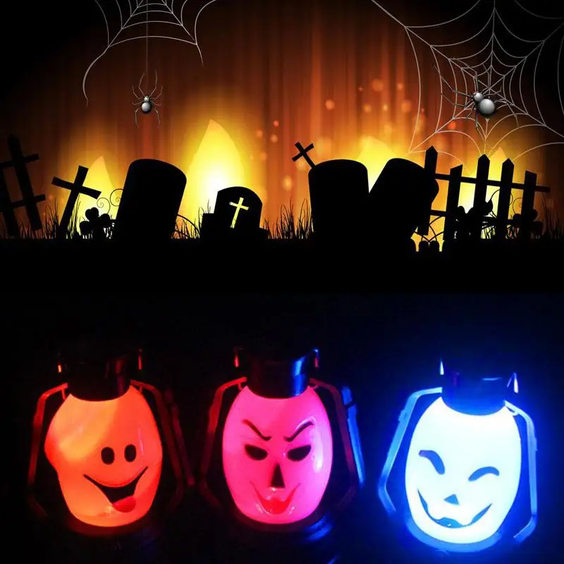 

LED Pumpkin Lantern Holiday Halloween Haunted House Battery Powered Portable