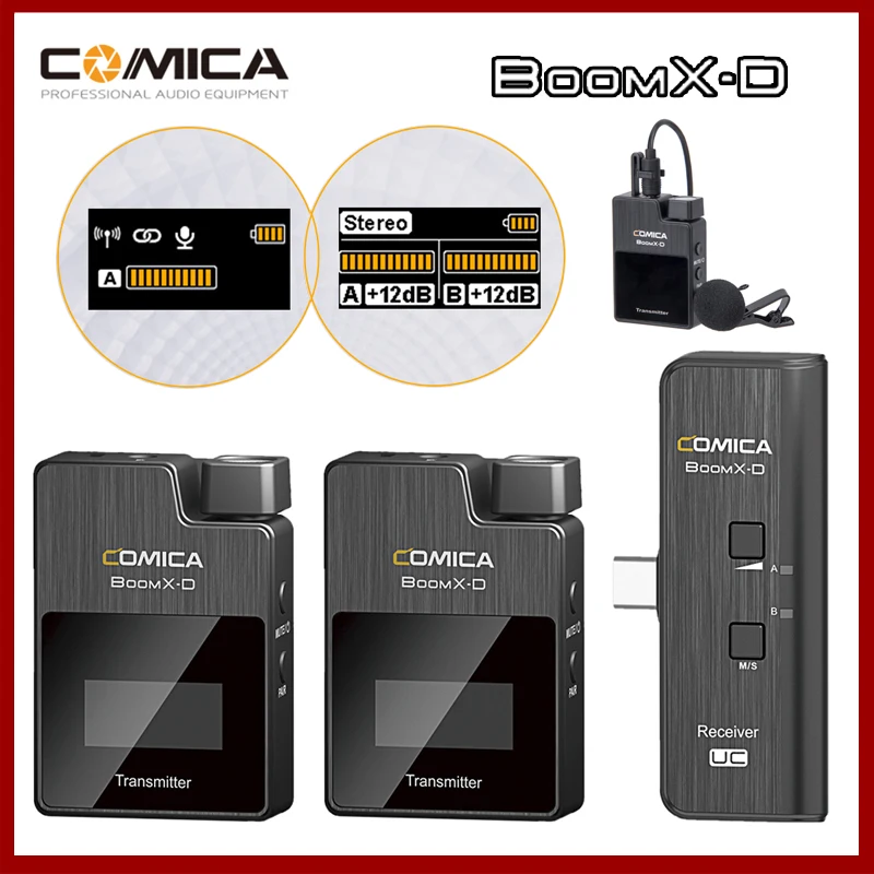 Беспроводной микрофон Comica BoomX D для смартфона D1 D2 UC1 UC2 2 4g|Микрофоны| |