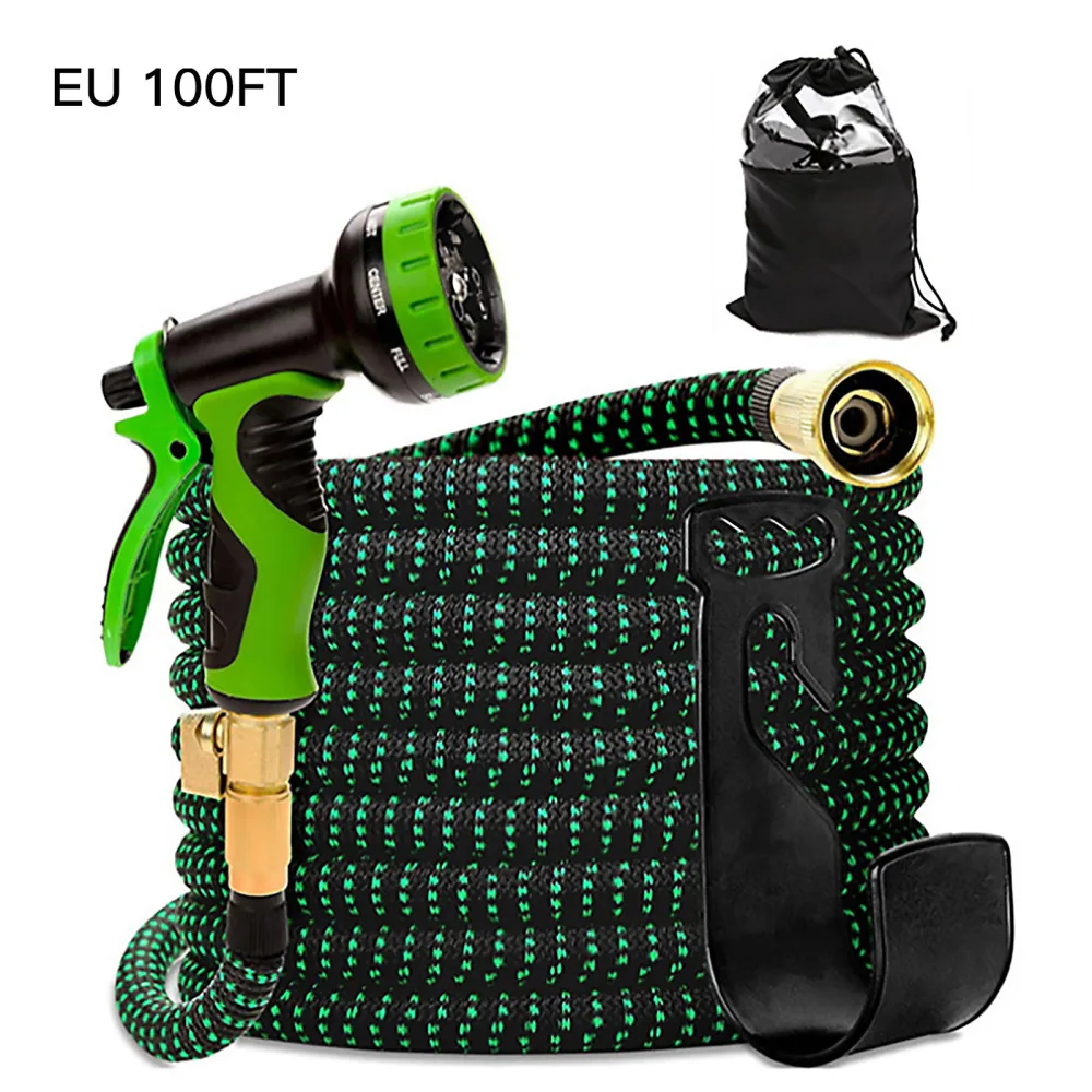 

Watering Hose Irrigation Equipment High Pressure Car Wash Plastic Pipe Telescopic Expandable Magic Flexible Spray Gun