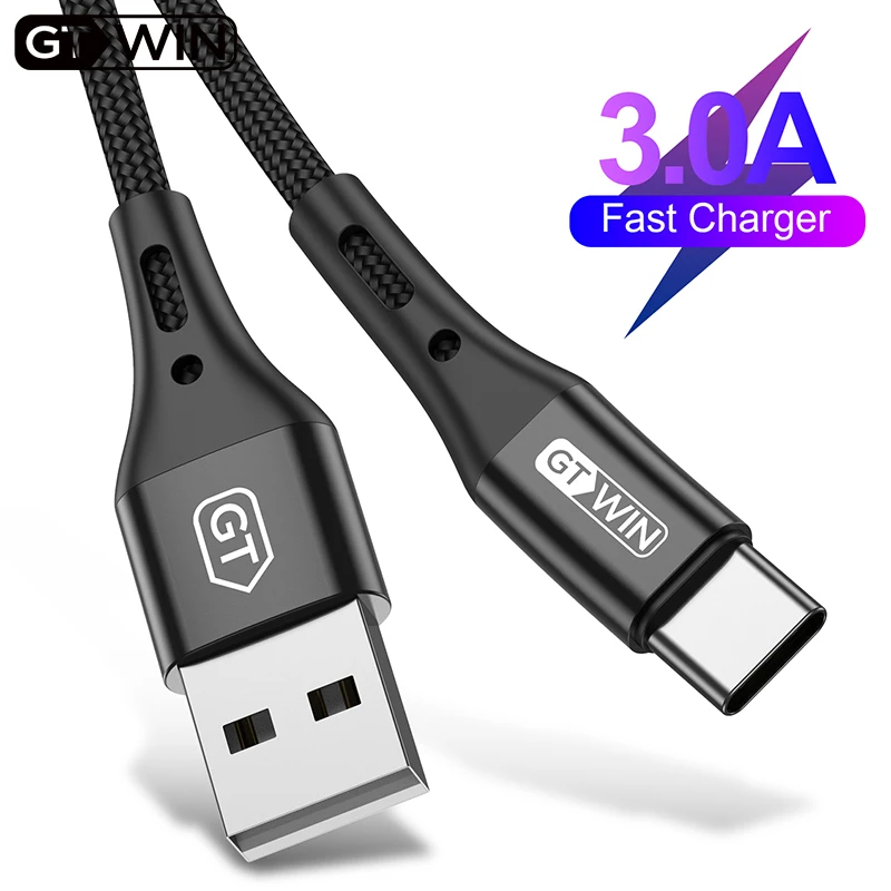 Кабель GTWIN USB Type C 3 м для Samsung s10 Plus 3a кабель быстрой зарядки и передачи данных Xiaomi