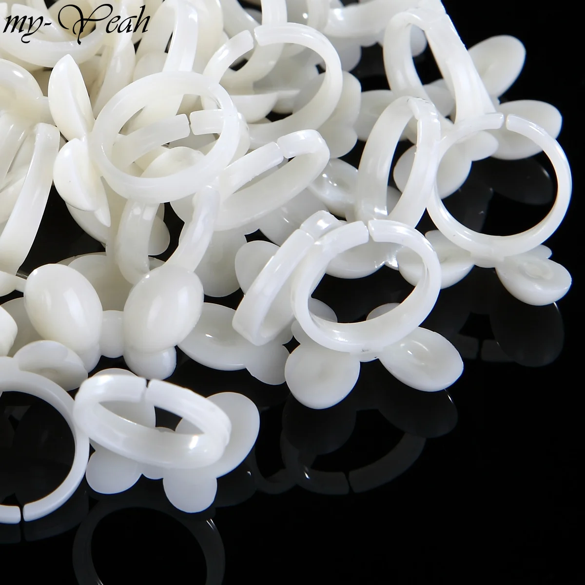 50 шт. УФ гель для дизайна ногтей лак цветной дисплей бабочка поддельное кольцо