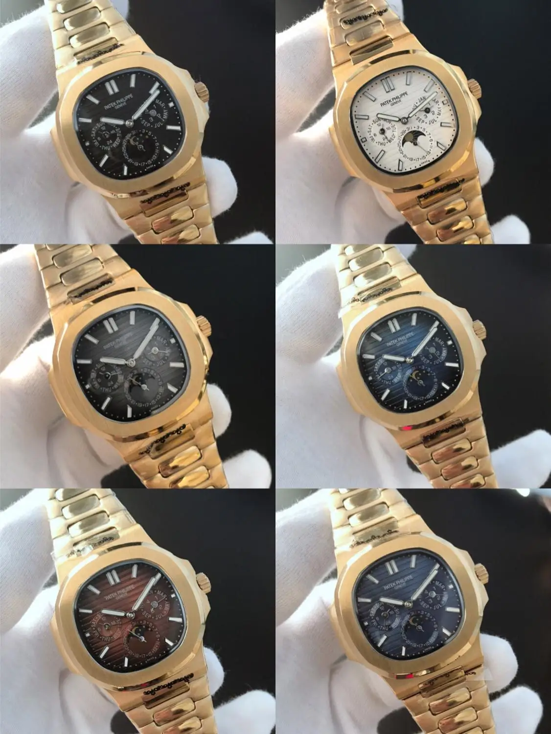 

New Automatic Mechanical Men Watch Silver Blue Stainless Steel Transparent Sapphire Glass Glide Watches