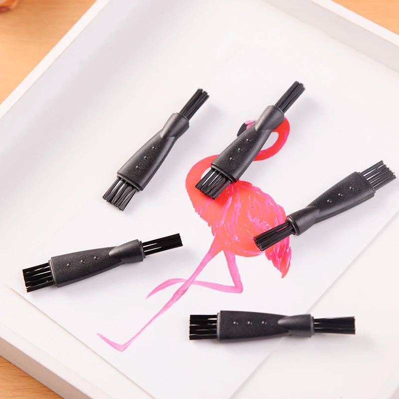 

5pcs/set Black Plactic Replacement Head Hair Shaving Tools Mens Shaver Accessory Razor Brush Hair Remover Cleaning Tool