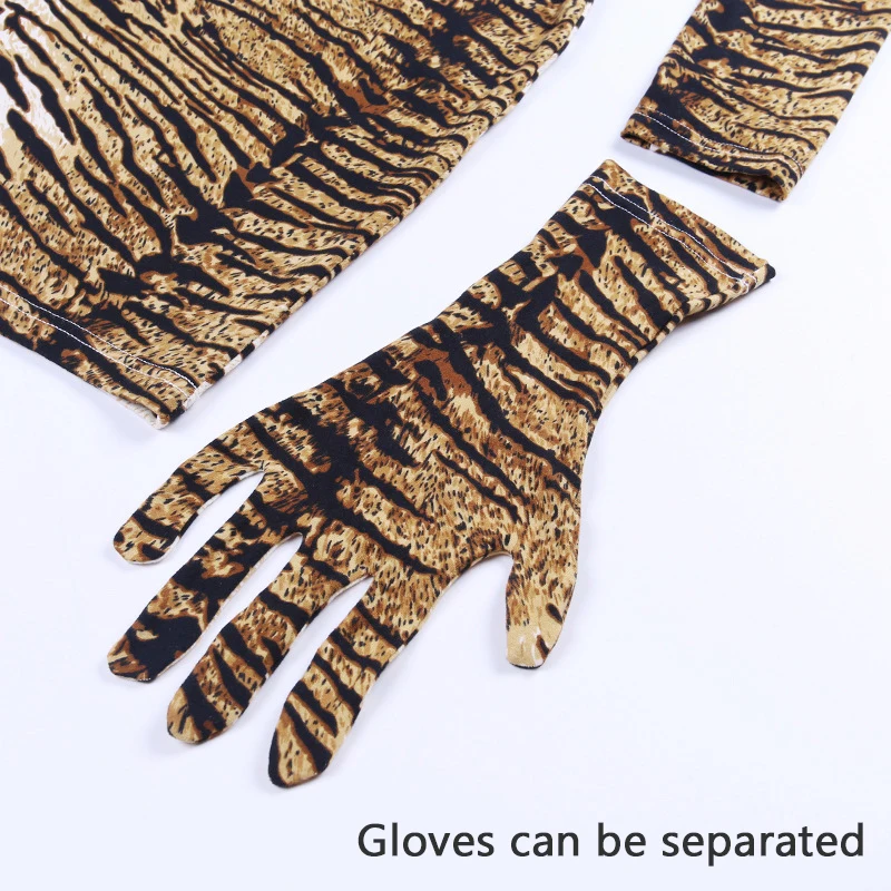 

INGOO Sexy Leopard Bodycon Dress Women Vintage Party Bandage Dress Long Sleeve Gloves Turtleneck Slim Mini Pencil Dresses Female