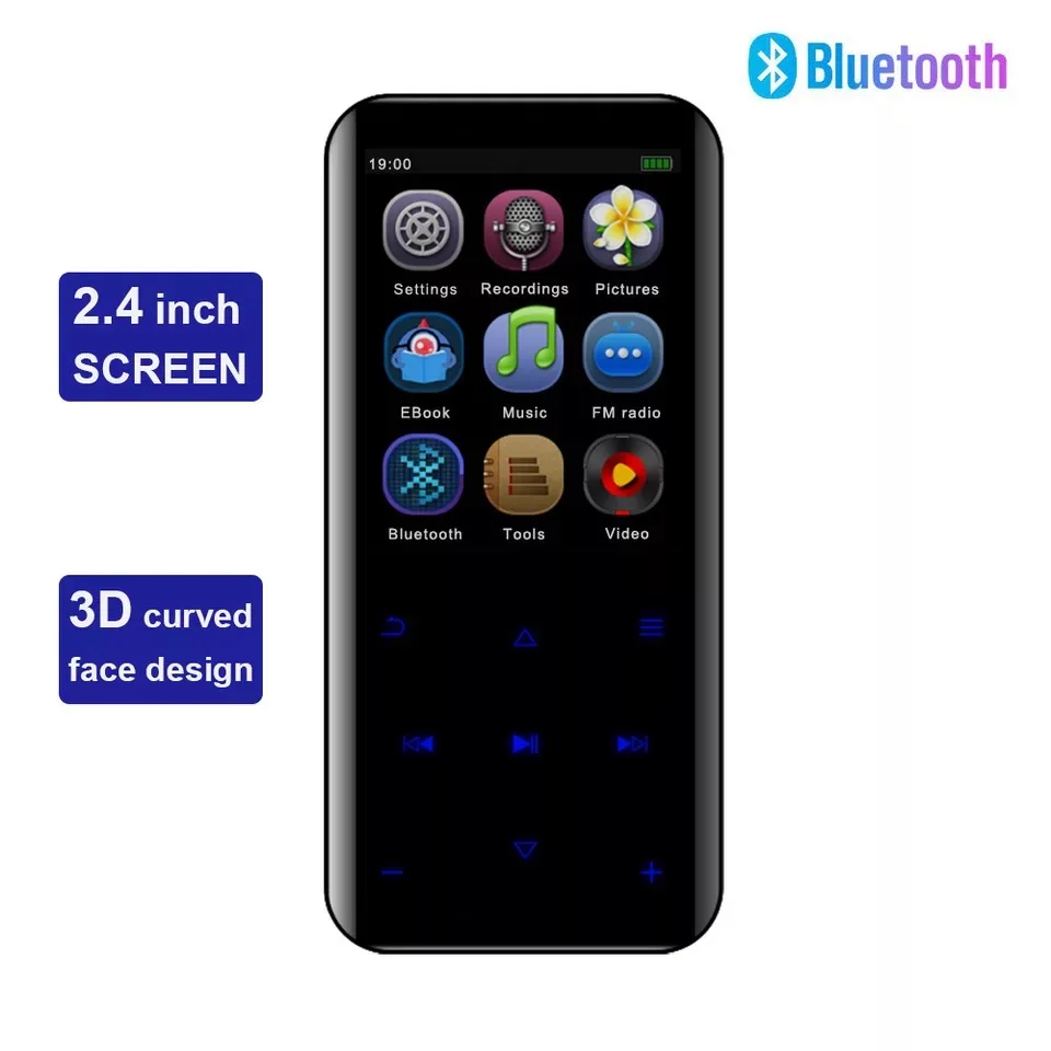 MP3 плеер со встроенным сверхтонким динамик Bluetooth 8 Гб 16 Hi Fi портативный мини из