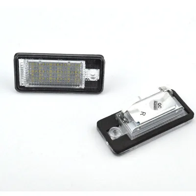 20pcs Car Light For Audi A3/A4/A6/A8/Q7/RS4/RS6 LED License Plate Lamp White Color Auto Accessories Size 70x33x18mm | Автомобили и
