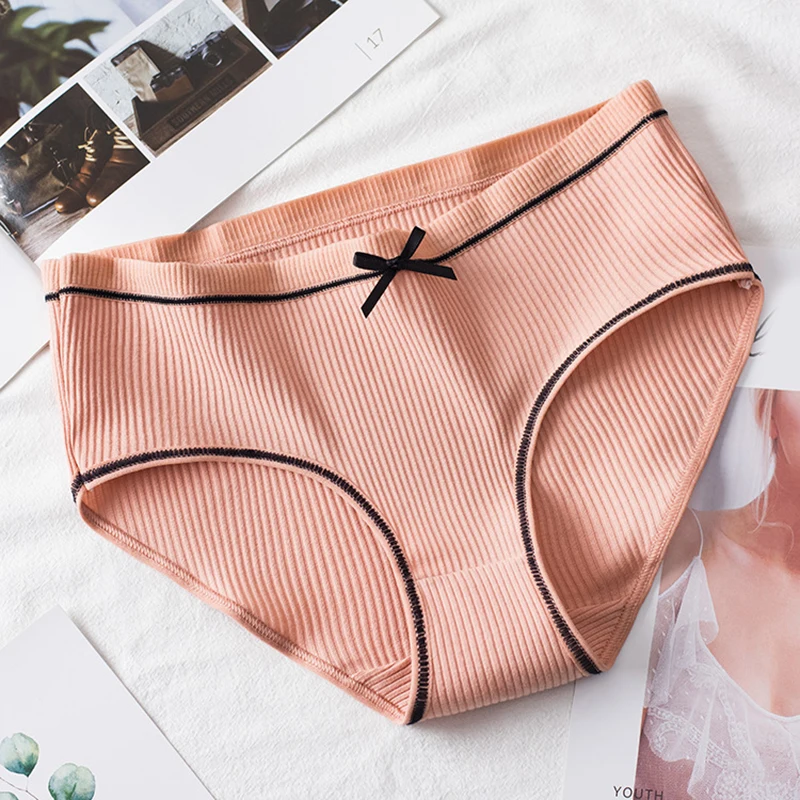 

Women Underwear Sexy Lingerie Women's Cotton G-String Thong Panties String Women Briefs Pants Solid Intimate Ladies Knickers