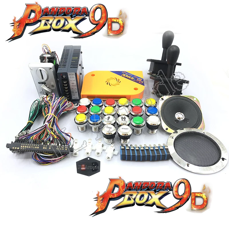 2500 В 1 ящик Пандоры 9d аркадных игр Гапп джойстик мощность принимает купюры