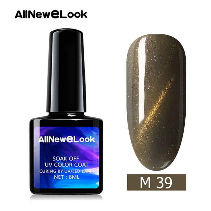 CA039 Allneweook УФ-гель для ногтей Cateye 8 мл Магнитный лазер лак для ногтей клей для ногтей - Цвет: CA039