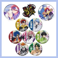 anime sk8 the infinity cosplay miya reki snow cherry blossom badges kawaii brooch pins gifts for boys girls
