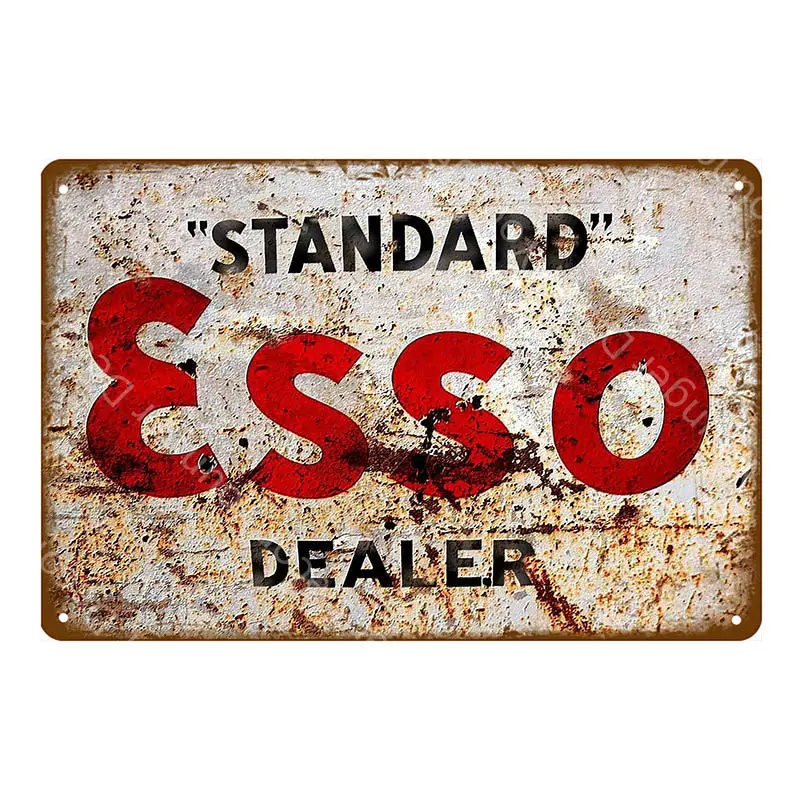 

Retro Esso Extra Metal Signs Tiger Motor Oil Poster Decor For Pub Bar Car Garage Gasoline Plate Vintage Home Decoration YJ085
