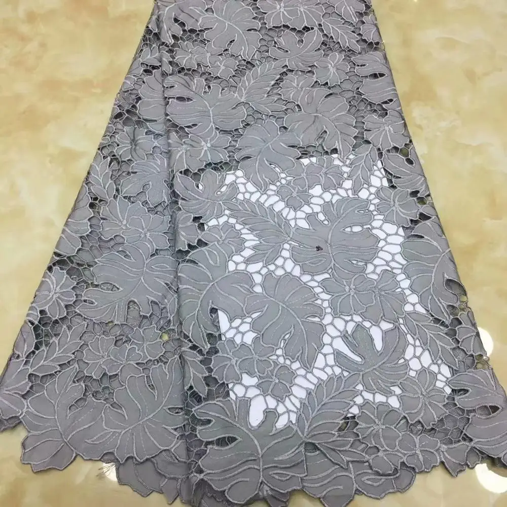 

Luxury African Cord Lace Fabric,2020 super quality tissu africain guipure Nigerian Water Soluble Lace Fabric for Wedding