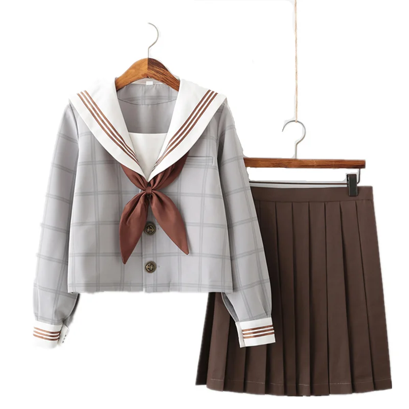 Школьная форма для студентов японская школьная аниме костюм моряка топы +