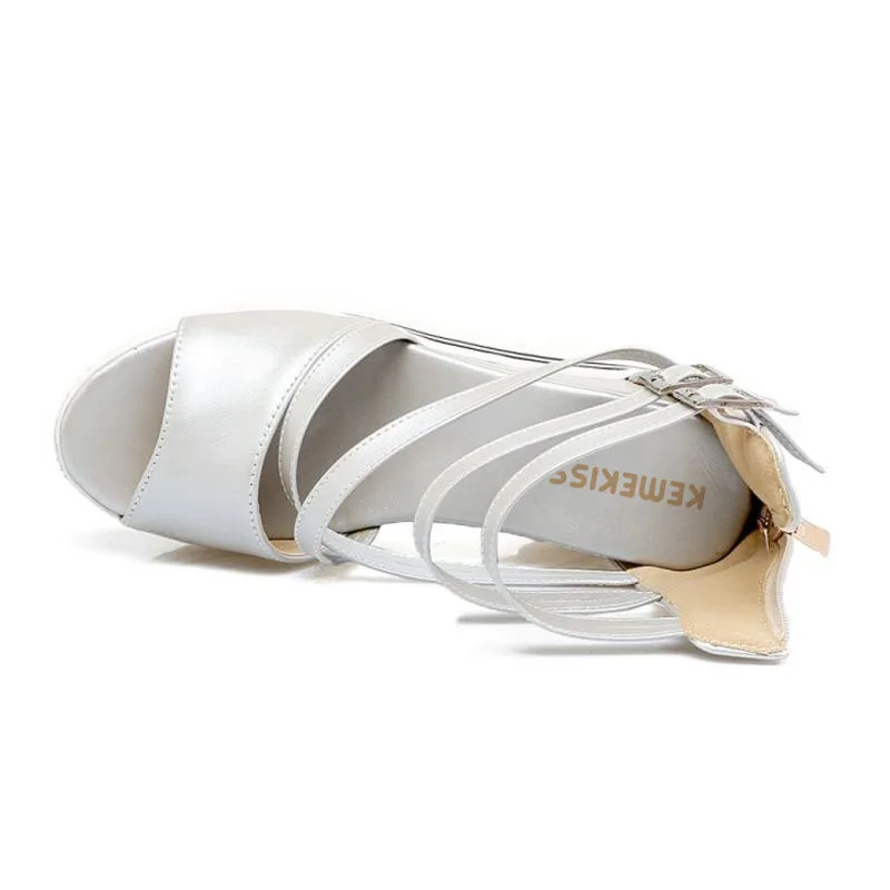 ZALAVOR/размеры 34 43 женские босоножки на высокой танкетке сандалии платформе с