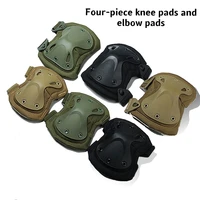 tactical training knee pads elbow pads military knee pads elbow pads set outdoor sports riding climbing skating protective gear