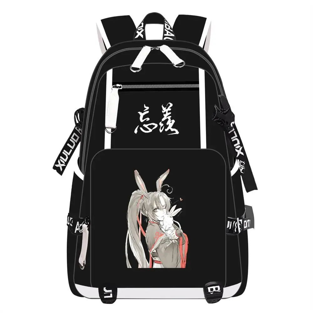 Mo Dao Zu Shi Grandmaster of Demonic Cultivation Wei Wuxian Lan Wangji Cosplay Backpack School Shoulder Bag Travel Rucksack