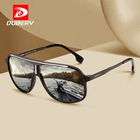 dubery men luxury driving sunglasses pilot metal polarized fishing travel sun glasses shades male 100 uv protection