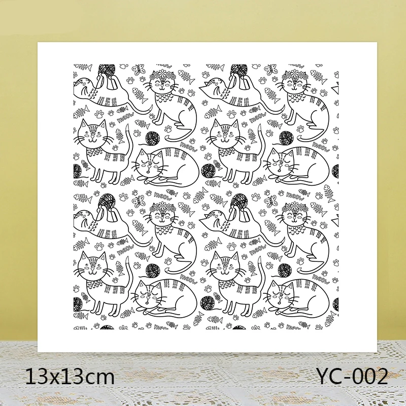 

ZhuoAng cute cat Transparent seal / sealed DIY scrapbook / album decoration card / seamless seal