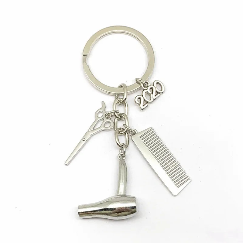 Щетка для волос брелок ключей парикмахерские ножницы|Брелоки| |
