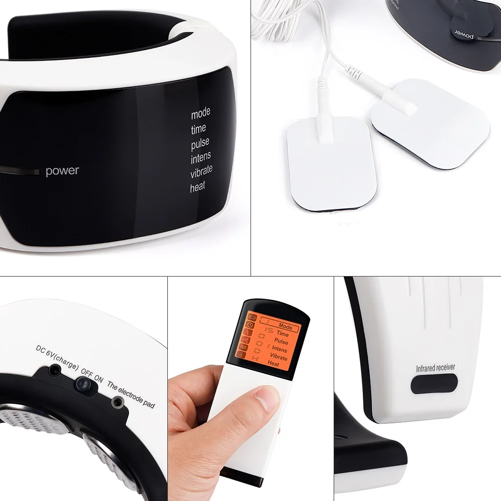 Электрический импульсный массажер для спины и шеи Акупунктура Магнитная терапия